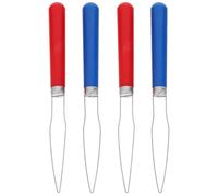 FOMIYES 4Pcs Button Hooks Buttoning Assist Tool with Comfort Grip Handle for Seniors and Limited Mobility Users, Clothes Fastening Device and Pants Button Helper Dressing Aid