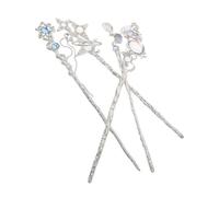 FOMIYES 4pcs Chinese Hair Jewelry Star Tassel Hairpins for Women Vintage Metal Bun Forks Holders with Flowing Tassel Design Comfortable Modern Hanfu Hair Decorations