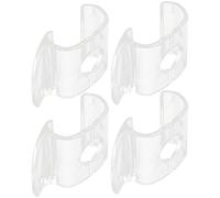 FOMIYES 4pcs Cordless Roller Window Shade Handles with Clips, Compatible Blind Pull Down Handles for Most Roller Blinds, Curtain Rod Accessories for Home Window Treatment