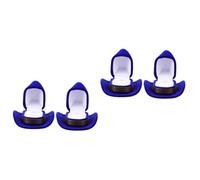 FOMIYES 4pcs Cowboy Hat Rings Box Decorative Jewelry Holder Storage Case for Rings Display Box Jewelry Display Case Western Style