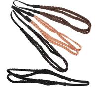 FOMIYES 4pcs Elastic Braid Headbands for Women and Teens Stretch Adjustable Thin Hair Bands Lightweight Breathable Hair Accessories for Daily Wear and Various Styles