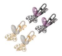 FOMIYES 4pcs Elegant Hair Clips Rhinestone Sparkle Stylish Hair Accessories for Women Romantic Vintage Inspired Hairpins for Weddings Parties and Everyday Wear