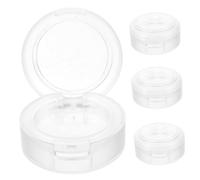 FOMIYES 4pcs Essence Makeup Eyeshadow Pans Empty Blusher Pans Eyeshadow Palette Containers Reusable Plastic Cosmetics