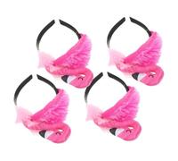 FOMIYES 4pcs Flamingo Headband Women Hair Accessory Tropical Party Headband Hawaiian Fancy Dress