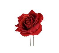 FOMIYES 4pcs Flower Hairpin Hawaii Girl Party Hairpin Red Rose for Women u Shape