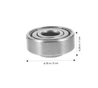 FOMIYES 4Pcs Front Wheel Ball Bearings for Manual Wheelchairs Small Replacement Parts Smooth Reliable Performance Walker Accessories Compatible with Wheels