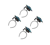 FOMIYES 4pcs Graduation Party Headband with Bachelor Cap Design Comfortable and Felt Hairband Easy Wear Graduation Party Accessory for Photo Props and Celebration Decorations