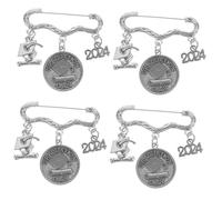FOMIYES 4pcs Graduation Pin Badges Pins Badges Graduation Cap Brooch for Women