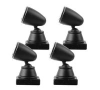 FOMIYES 4pcs Green Mini Signal Light Model for Train Layouts, DIY Railroad Scene Decor, Simulated Luminous Signal Lamps for Sand Table and Model Railway Accessories