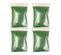 FOMIYES 4Pcs Green Static Grass Powder Miniatures Grass Powder for Model Railway Layout DIY Fairy Garden Scenery Material Simulation Leaves Model Making Supplies