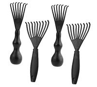 FOMIYES 4pcs Hair Brush Cleaner Combs Set with Airbag Scalp Cleaning Tool Black Hair Removal Brush for Home and Travel