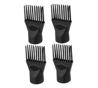 FOMIYES 4pcs Hair Dryer Nozzle Attachments for Curly Hair Professional Styling Tools Compact Design Reduced Heat Damage Lightweight Black