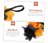 FOMIYES 4pcs Halloween Floral Crown Headband with Elastic Band Artificial Big Flowers for Women Party and Cosplay Chic Day Dead Costume Accessory for Festive Photo Props and Stylish