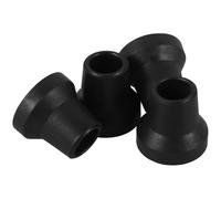 FOMIYES 4pcs Heavy Duty Rubber Quad Cane Tips for Elderly and Women, Non-slip Walking Stick Tips with Textured Foot Pad, Enhances Safety and Stability, Protects Surfaces, Suitable
