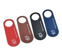 FOMIYES 4pcs Hotel Door Sign Set Pu Do Not Disturb and Please Make up Room Double-sided Door Hangers Black, Light Brown, Red, Blue for Hotel, Office, Bedroom Privacy Indicator