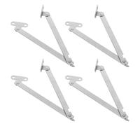 FOMIYES 4Pcs Iron Cabinet Support Hinges Folding Tie Rod for Drawer and Wardrobe Doors Heavy Duty Adjustable Drop Front
