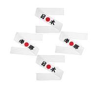 FOMIYES 4pcs Japanese Samurai Headband for Men Ninja Karate Training Cloth Headbands Multipurpose Japanese Style Chef and Sports Headwear Stylish Minimalist Design for Costume and Daily