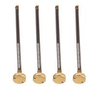 FOMIYES 4pcs Lighter Flints Screw Spring with Base Plate Replacement Repair Kit Compatible Flint Spring Accessories for Kerosene Lighter Maintenance