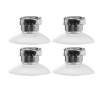 FOMIYES 4pcs Magnetic Soap Holder for Shower Wall, Stainless Steel Self-draining Bar Soap Holder with Suction Cup, No Drilling Wall Mount Bathroom Organizer