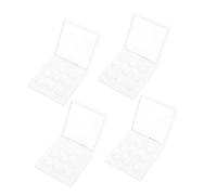FOMIYES 4pcs Multi-grid Eyeshadow Refill Box for Home Use Magnetic Closure Lipstick Container Blusher Box
