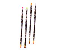 FOMIYES 4pcs Nail Art Dotting Pens with Self Adhesive Tips Lightweight Manicure Tools for DIY Nail Designs at Home and Salon Use Includes Yellow White Rose Red Fluorescent Green