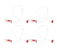 FOMIYES 4pcs Plastic Plant Drip Bag Tubes with Rolling Valve and Water Bottle Lid, Automatic Irrigation Infusion Duct for Tree Nutrition Control and Flow Rate Management in Garden