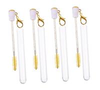 FOMIYES 4pcs Portable Eyelash Brush Key Chain Durable Makeup Applicators for Eyelashes and Eyebrows Lightweight and Practical Beauty Tool for Women for Friends