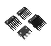 FOMIYES 4Pcs Professional Hair Clipper Guards with Iron Buckle Stainless Steel and Plastic Guide Combs for Precise Haircutting at Home Salon Use