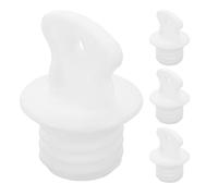 FOMIYES 4pcs Rubber Hot Water Bag Plugs Replacement Stopper Caps Universal Fit Thermal Water Bottle Lids for Home and Travel Use