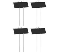 FOMIYES 4pcs Stainless Steel Plant Labels for Garden and Vegetable Marking, Pointed Metal Plant Tags to Save Effort and Avoid Injury, Suitable for Flower Shops and DIY Decoration