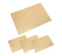 FOMIYES 4pcs Sublimation Blank Aluminum Signs 200x300mm 0.4mm Thick Pearl Gold Metal Sheets for Custom Photo Frames and Nameplates Office Craft