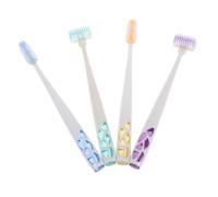 FOMIYES 4pcs Toddler Toothbrushes: T Shape Baby Toothbrush Infant Tooth Brush Toddler Training Tooth Brush All-Round Cleaning