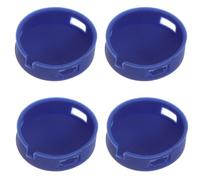 FOMIYES 4pcs Universal Silicone Doorbell Button Replacement Kit with Screws Round Weatherproof Button Caps for Peephole Camera Door Chimes Small Doorbell Repair Parts for Outdoor Use