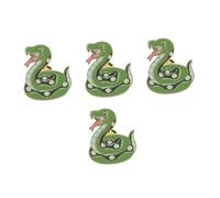 FOMIYES 4pcs Vintage Year Snake Brooch Chinese Zodiac Jewelry Durable Zinc Alloy Metal Snake Pendant Pin with Intricate Design for Women Chinese Year Souvenirs