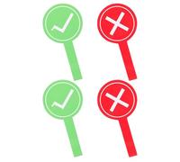 FOMIYES 4pcs Voting Paddles Teacher Judging Board Portable Classroom Supplies for Auction Game Show Hands