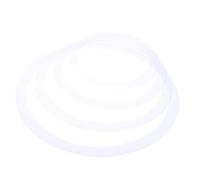 FOMIYES 4pcs White Drum Dampening Rings Set 12/13/14/16 Inch Snare Drum Mute Circles for Kit Practice Tone Control and Percussion Accessories