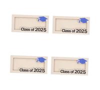 FOMIYES 4pcs Wooden Money Holder Card Wallet for Men Women Compact Graduation Season Business Card Organizer with Multifunctional Storage for Cash Credit Photos Portable Safe Wooden