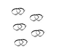 FOMIYES 5 Pairs Adjustable Elastic Shoe Straps for Heels Silver Slip High Heel Bands No Installation Secure Fit Detachable Shoelace Replacement Prevents Loose Shoes Comfortable Walking