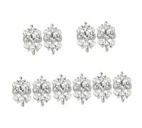 FOMIYES 5 Pairs Pearl Rhinestones Shoe Clips Elegant Shoe Charms for Weddings Parties Daily Use for Women