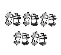 FOMIYES 5 Pairs Tooth Ice Cleats with Elastic Fit Slip Snow Traction Crampons for Shoes and Boots Nonslip Gripper Spikes for Mountaineering Rock and Ice Climbing Mud and Snow Walking