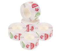 FOMIYES 5 Rolls 4-Level Spicy Food Caution Stickers 25mm Circular Warning Labels for Hot Sauce Bottles and Kitchen Use, 500 Adhesive Spice Warning Decals Per Roll