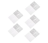 FOMIYES 5 Sets Geometric Pattern Nail Stickers Fashion Manicure Decal Creative Nail Art Stickers for Diy Shell Decorations