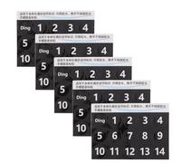 FOMIYES 5 Sheets Ethereal Drum Note Labels Tongue Drum Practice Stickers Pvc Wear-resistant Material Black Number Design Universal Compatibility Visual Guidance for Training