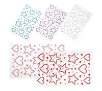 FOMIYES 5 Sheets Stage Makeup Diamond Sticker Star Rhinestones for Face Eye Rhinestone Essentials Festival Essentials Gems Rave Face Gems Acrylic