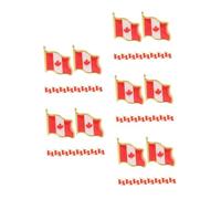 FOMIYES 50 Pcs Canadian Flag Lapel Pins with Butterfly Clasp Durable Maple Leaf Brooches for Clothes Hats Backpacks Patriotic Souvenir Shirt Brooch Pins Celebrating Canada Day Heritage