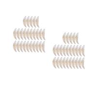FOMIYES 50 pcs Plastic Wolf Fang Pendants for Jewelry Making Lightweight Durable Caveman Charms for DIY Necklaces Bracelets Earrings Ethnic Party Costume Accessories Easy to Thread Unique
