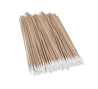 FOMIYES 500pcs Long Cotton Swab Stick Wooden Handle Cotton Buds for Home Store Cleaning Precious Stones Instruments