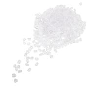 FOMIYES 500pcs Sturdy Plastic Hair Buckles for DIY Hair Ties Smooth Snap Closure Ponytail Holder Clips Fixing Accessories for Women Craft Supplies