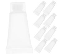 FOMIYES 50pcs 5ml Refillable Travel Toothpaste Tubes Empty Squeeze Lotion Containers Screw Cap for Travel Size Creams and Lotions