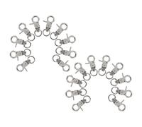 FOMIYES 50pcs Bird Cage Door Lock Escape Proof Zinc Alloy Silver
